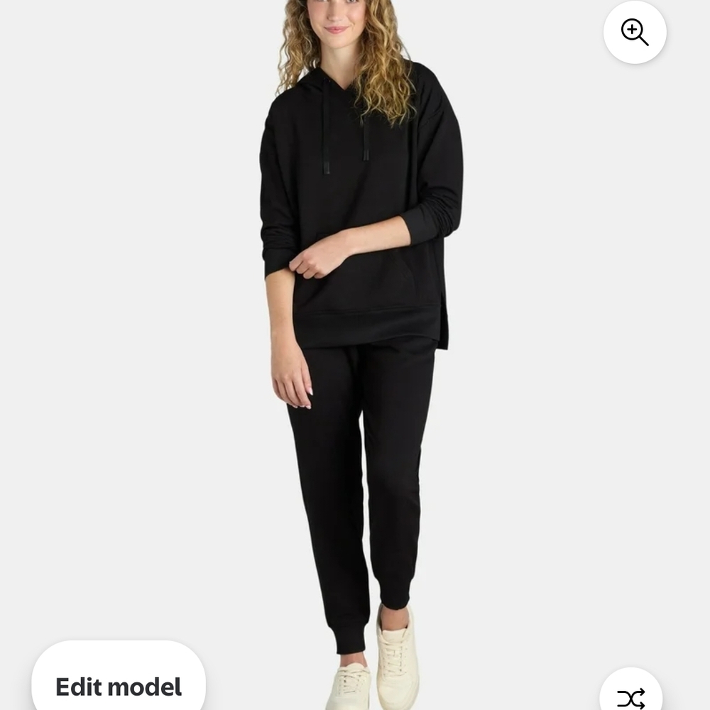 Black Hoodie and Joggers Set